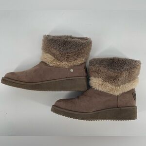 London fog winter cozy boots size 7 with faux fur